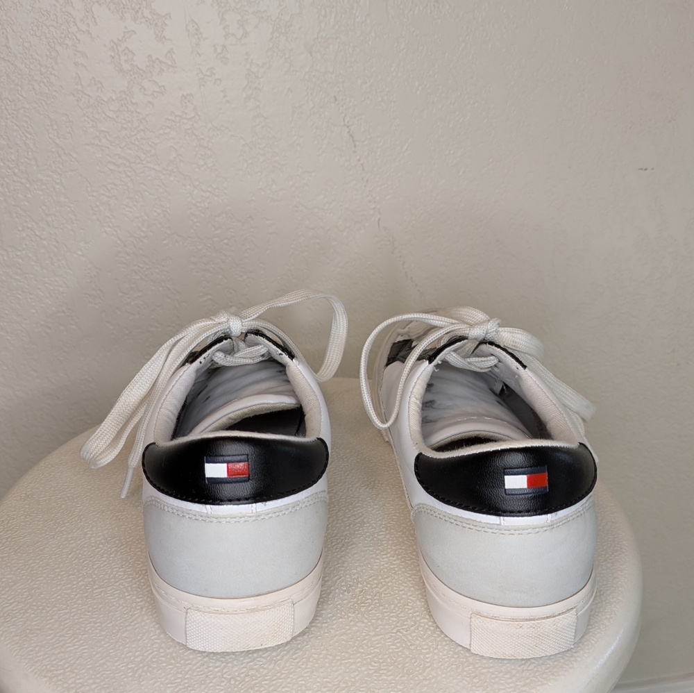 Tommy Hilfiger Black and White Casual Sneakers - Picture 4 of 8